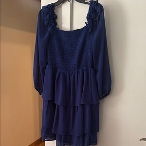 Byinns Women's Smocked Ruffle Mini Dress